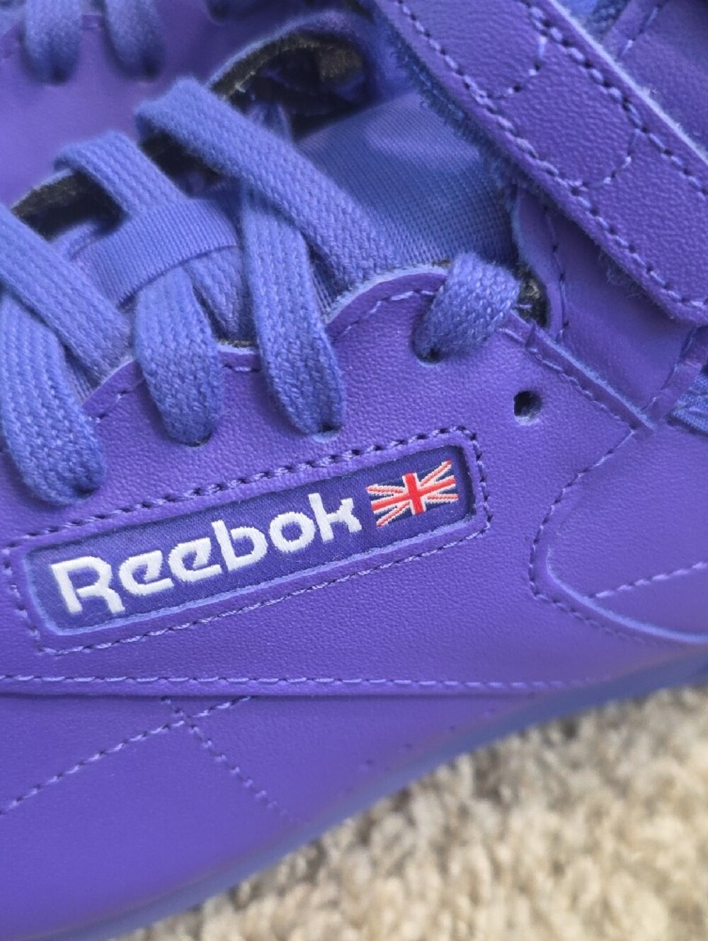 Reebok Purple High-Top Sneakers with Double Straps - Picture 2 of 11